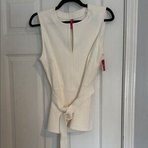 Spanx Ponte Contrast tie top